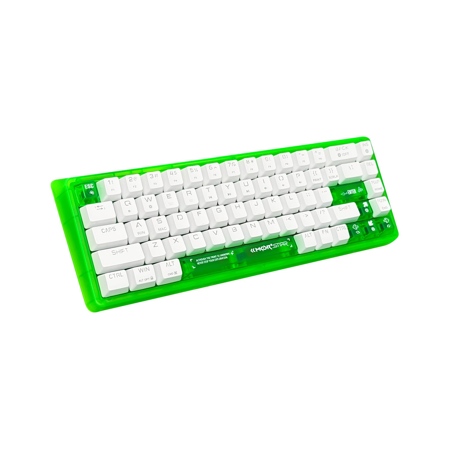 ANEEX EK68E 68-Key Frosted Translucent Mechanical Keyboard