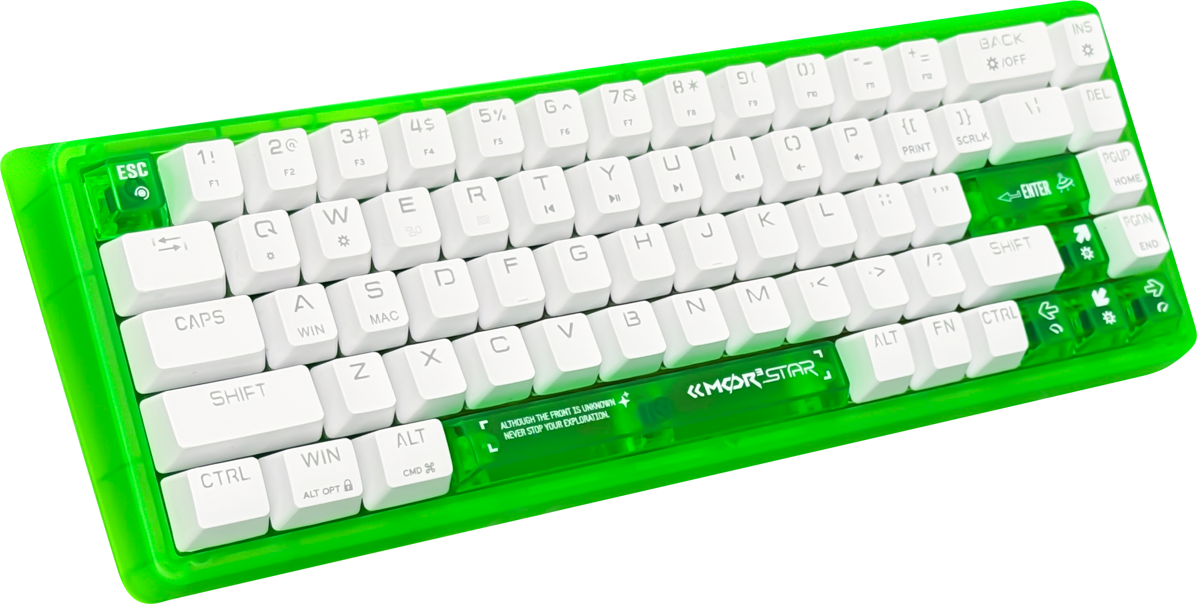 ANEEX EK68E 68-Key Frosted Translucent Mechanical Keyboard